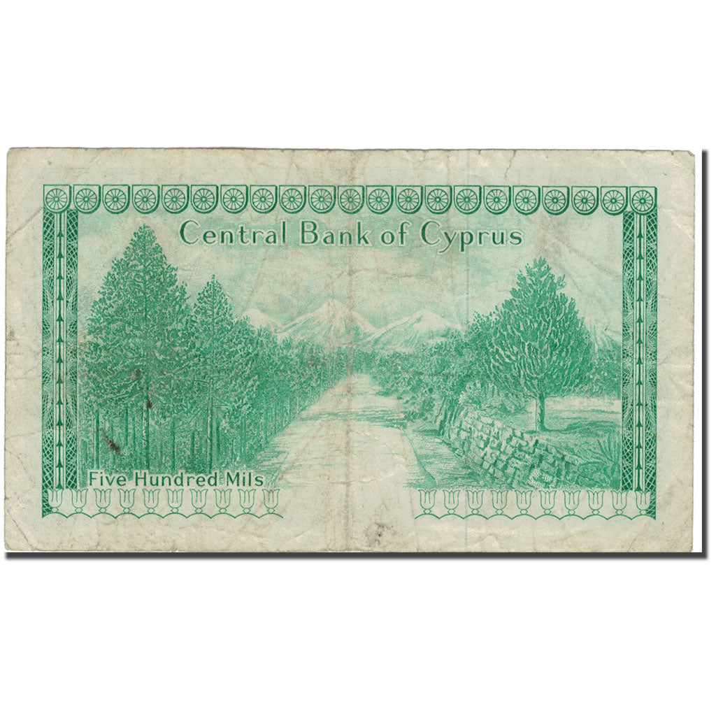 Banknote, Cyprus, 500 Mils, 1973, 1973-05-01, KM:42b, F(12-15)