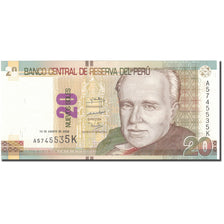 Geldschein, Peru, 20 Nuevos Soles, 2009, 2009-08-13, KM:183, UNZ