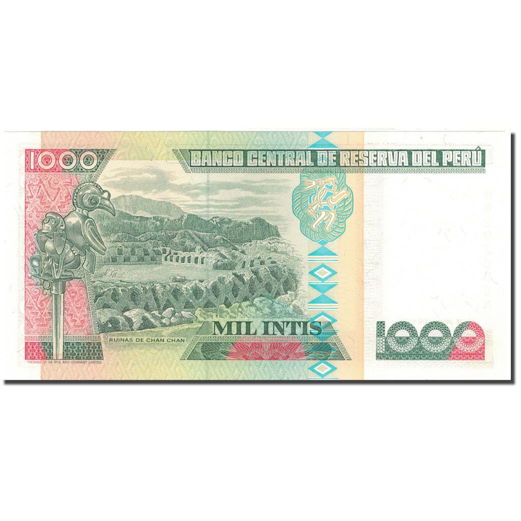 Banknote, Peru, 1000 Intis, 1987, 1987-06-26, KM:136b, UNC(64)