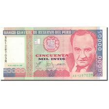 Banknot, Peru, 50,000 Intis, 1988, 1988-06-28, KM:142, UNC(63)