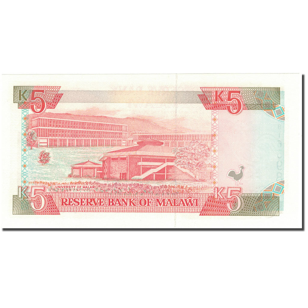 Banconote, Malawi, 5 Kwacha, 1994, KM:24b, 1994-01-01, SPL