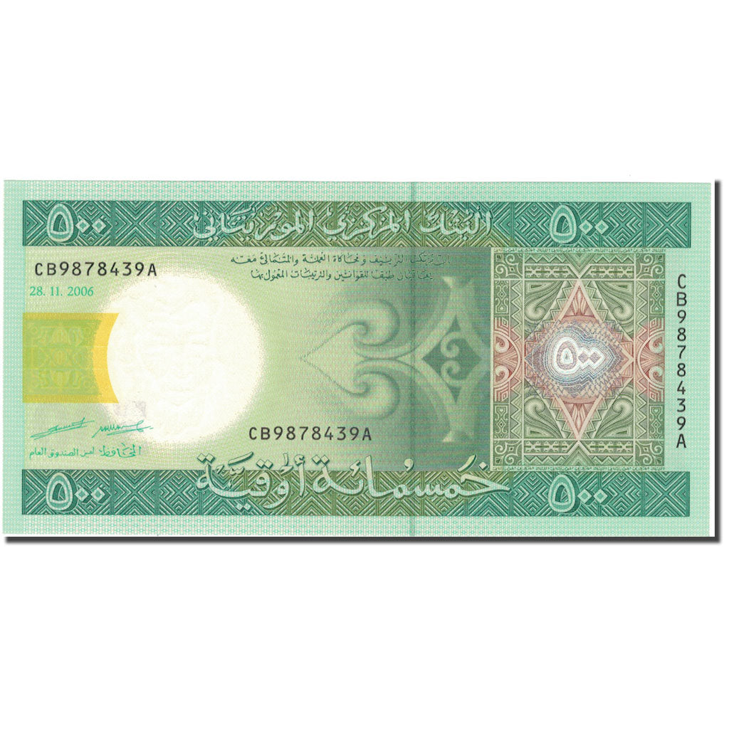 Billet, Mauritanie, 500 Ouguiya, 2006, 2006-11-28, KM:12a, NEUF