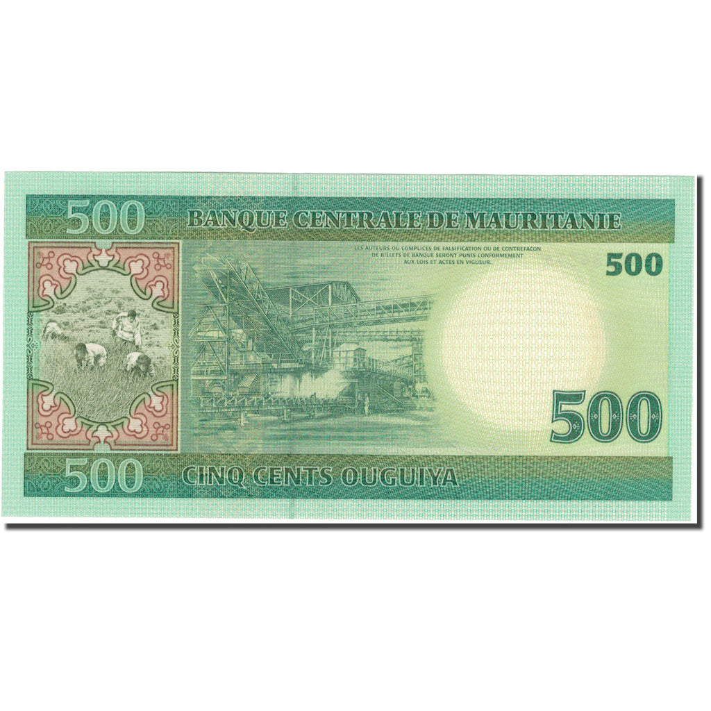 Billet, Mauritanie, 500 Ouguiya, 2006, 2006-11-28, KM:12a, NEUF