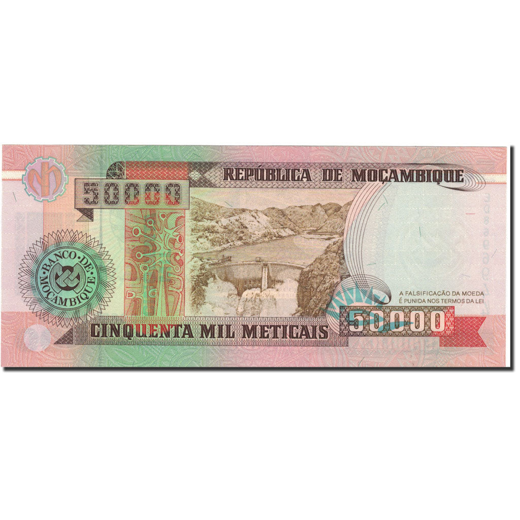 Nota, Moçambique, 50,000 Meticais, 1993, 1993-06-16, KM:138, UNC(65-70)