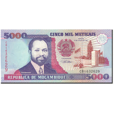 Billet, Mozambique, 5000 Meticais, 1991, 1991-06-16, KM:136, SPL