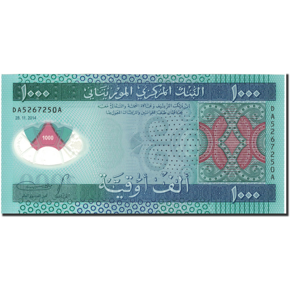 Banknote, Mauritania, 1000 Ouguiya, 2014, 2014-11-28, UNC(65-70)