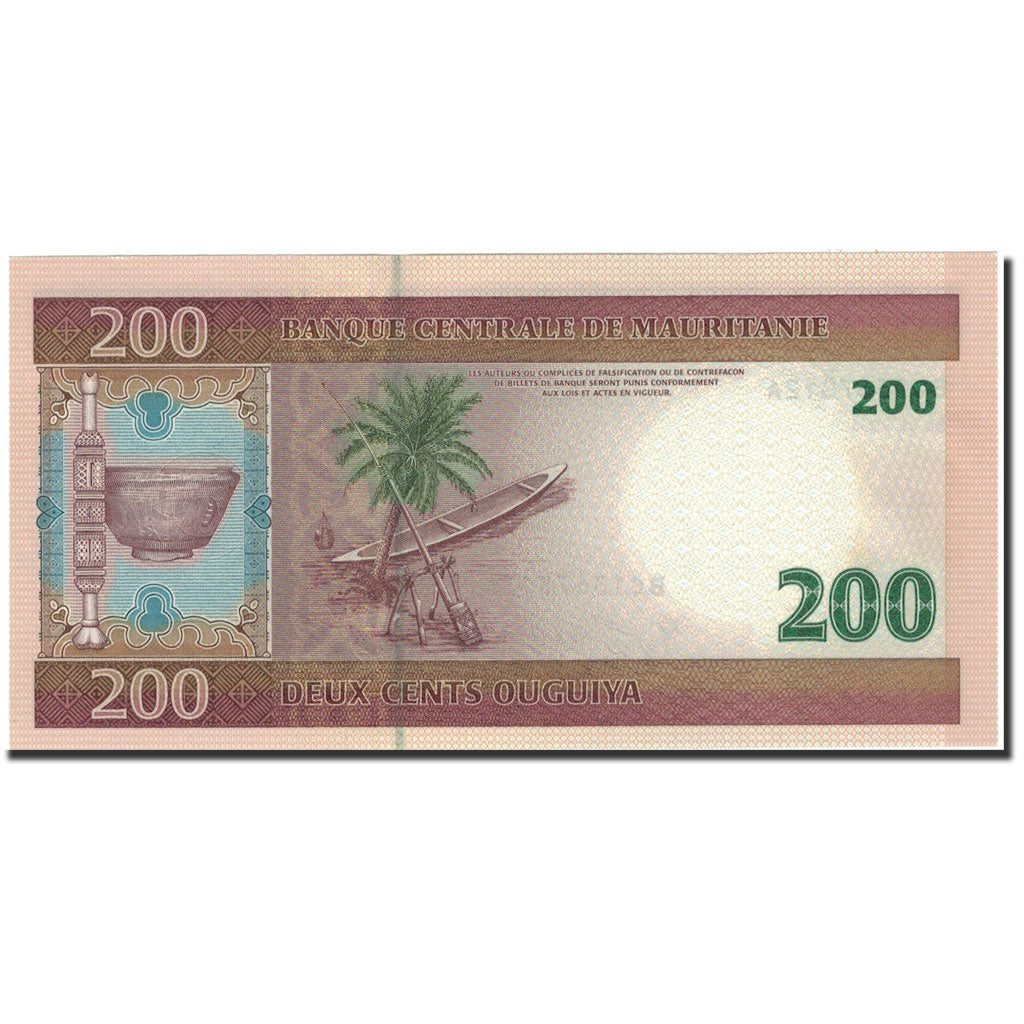 Banknote, Mauritania, 200 Ouguiya, 2006, 2006-11-28, UNC(65-70)