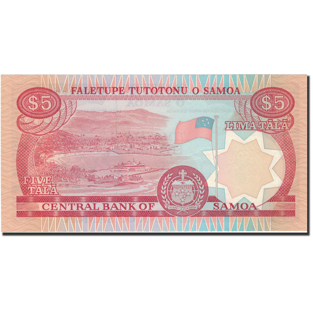 Banconote, Samoa Occidentale, 5 Tala, Undated (1985), KM:26, FDS