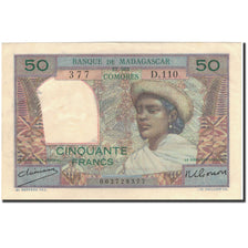Banconote, Madagascar, 50 Francs, 1950-1951, KM:45a, SPL-