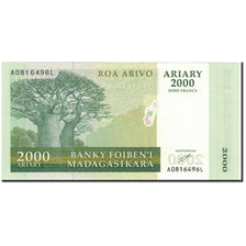 Billet, Madagascar, 2000 Ariary, 2006, KM:90a, NEUF