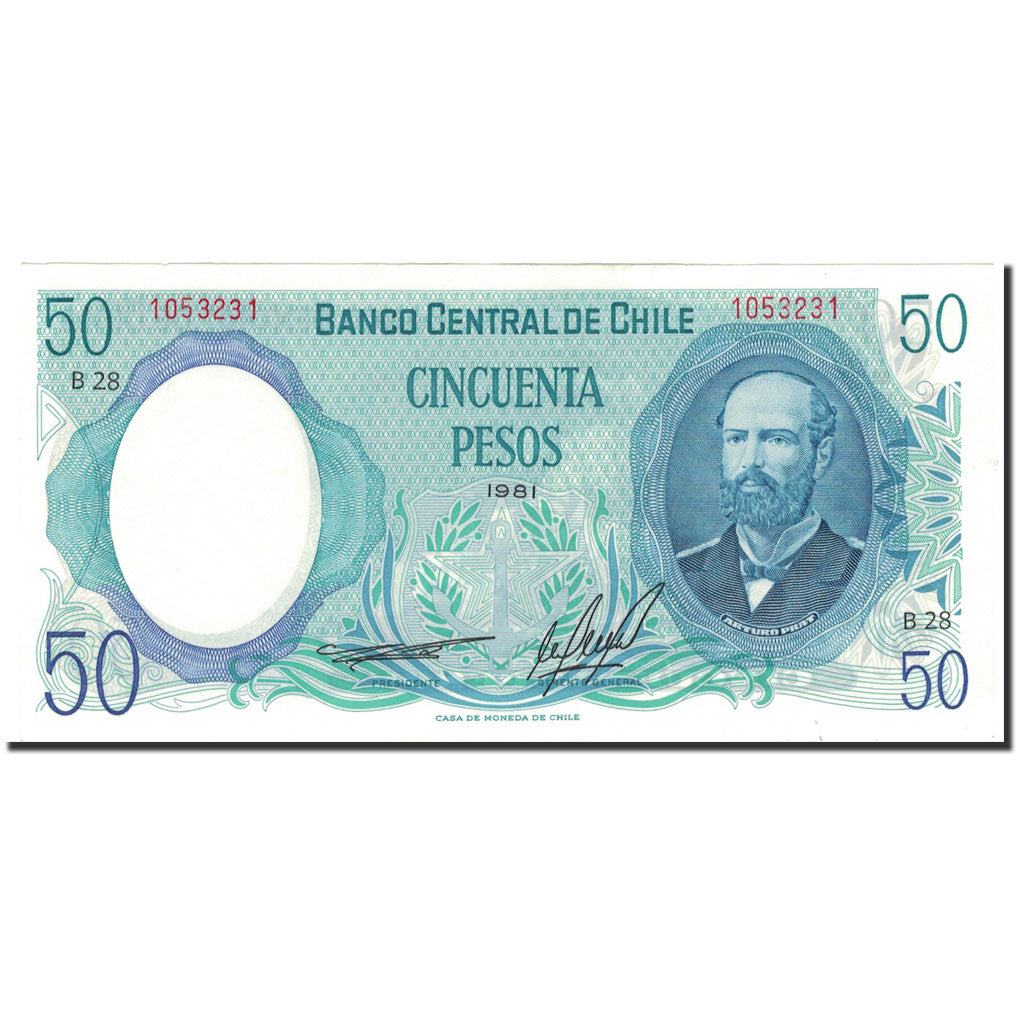 Geldschein, Chile, 50 Pesos, 1981, 1981, KM:151b, UNZ-