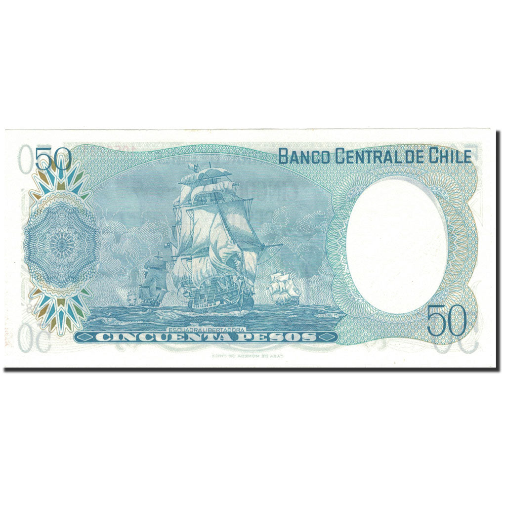 Geldschein, Chile, 50 Pesos, 1981, 1981, KM:151b, UNZ-