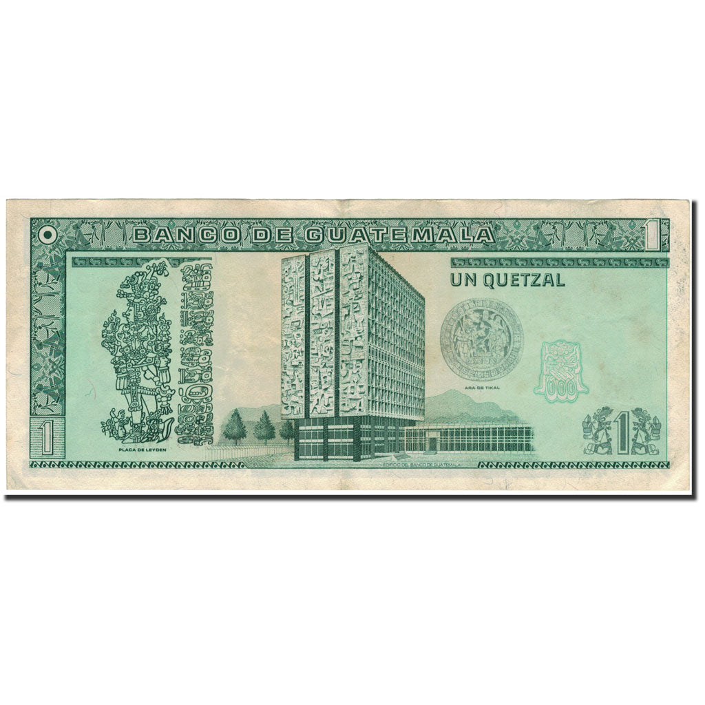 Billete, 1 Quetzal, 1992, Guatemala, 1992-01-22, KM:80, MBC