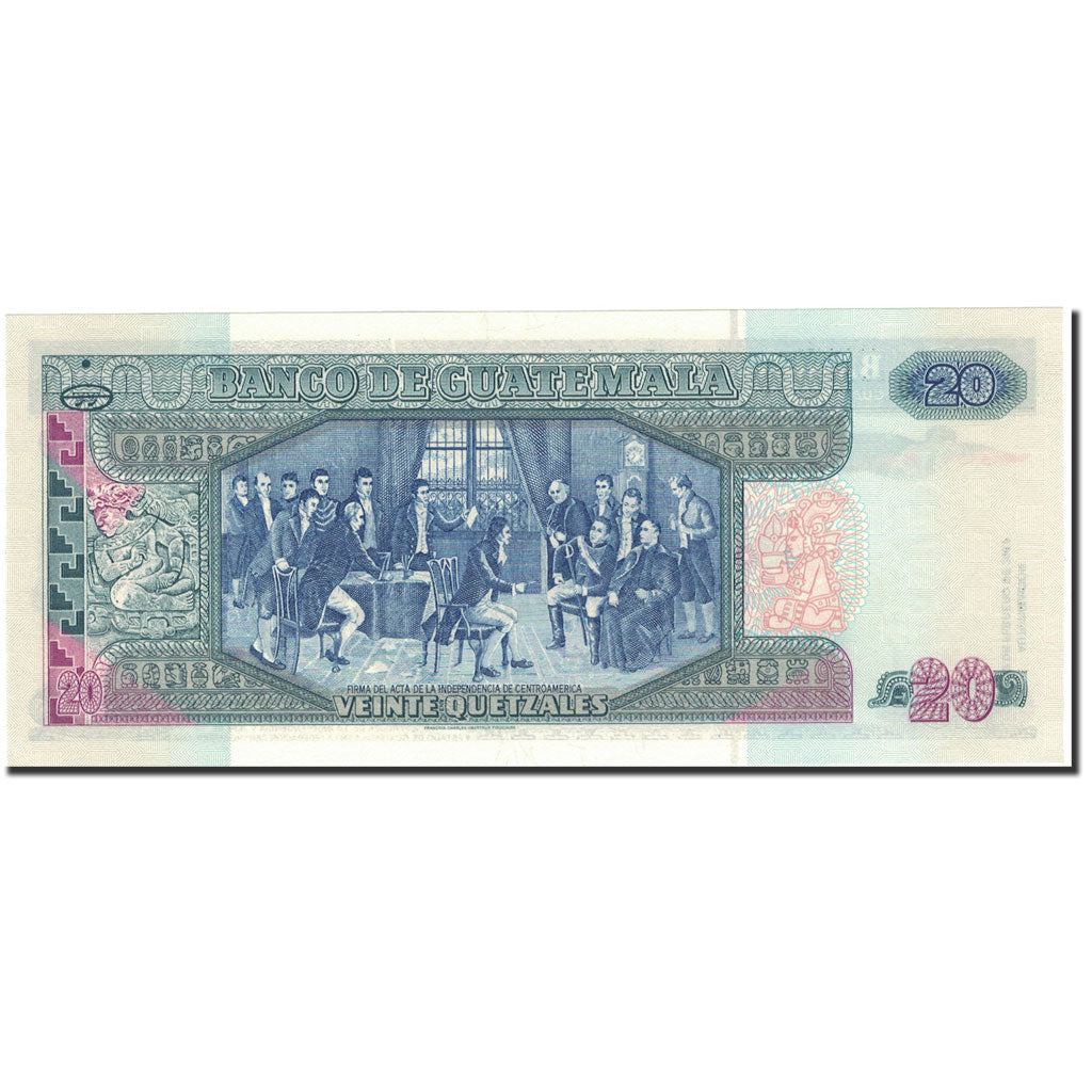 Banknote, Guatemala, 20 Quetzales, 2003, 2003-02-12, KM:108, UNC(65-70)