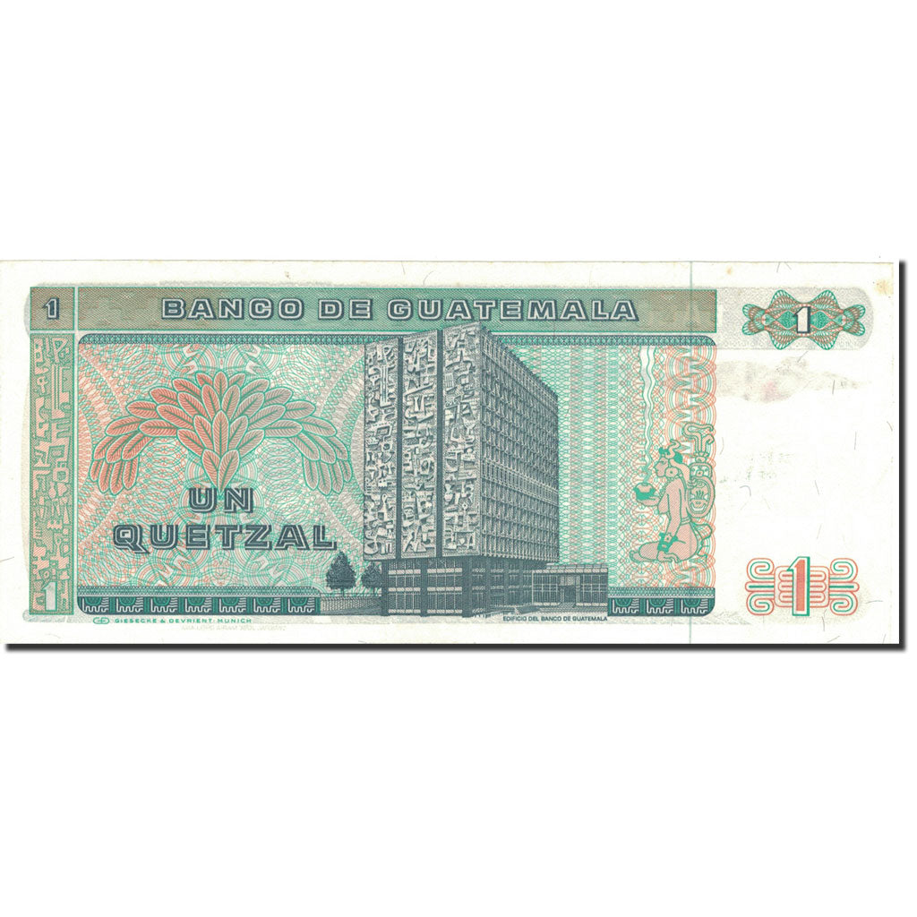 Billet, Guatemala, 1 Quetzal, 1987, 1987-01-07, KM:66, SPL