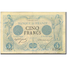 Frankreich, 5 Francs, Noir, 1873, 1873-06-27, S+, Fayette:1.19, KM:60