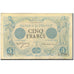 Frankreich, 5 Francs, Noir, 1873, 1873-06-27, S+, Fayette:1.19, KM:60