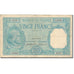 Francja, 20 Francs, Bayard, 1917, 1917-07-24, VF(20-25), Fayette:11.2, KM:74