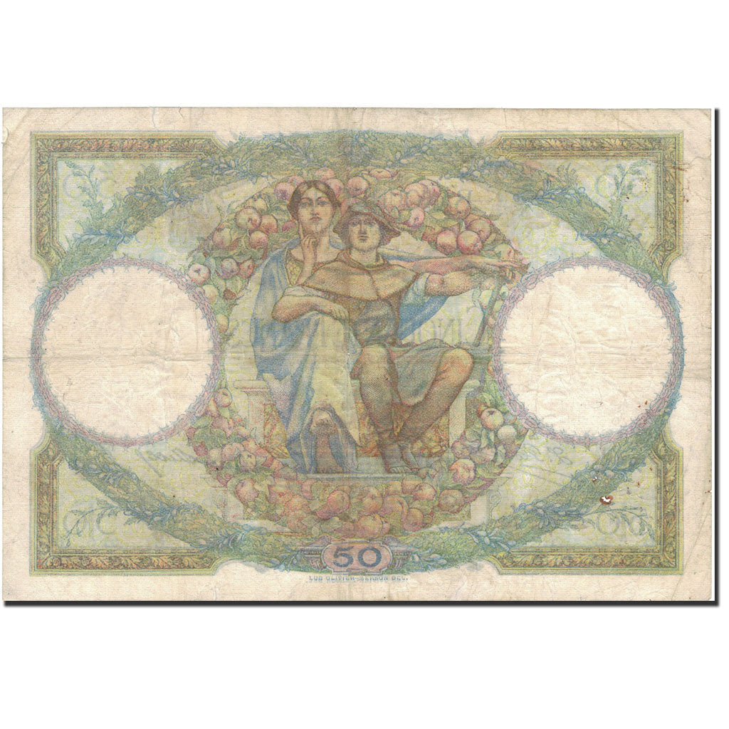 Francja, 50 Francs, Luc Olivier Merson, 1928, 1928-10-26, VF(30-35)