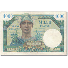 Francia, 1000 Francs, 1947 French Treasury, 1947, 1947-01-01, MB+, Fayette:V 33