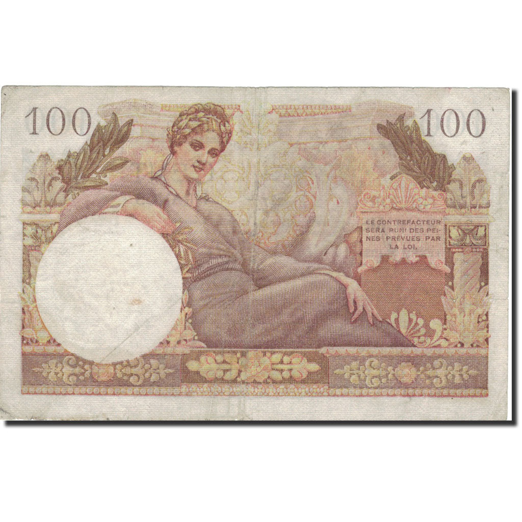 France, 100 Francs, 1947 French Treasury, TB, Fayette:VF32.1, KM:M9