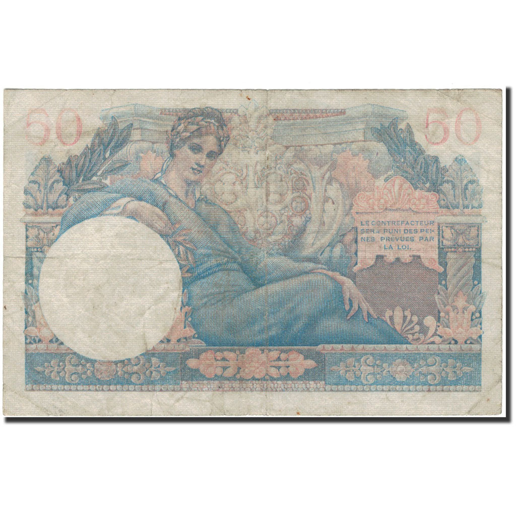 France, 50 Francs, 1947 French Treasury, 1947, 1947-01-01, VF(20-25)