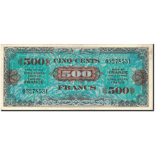 France, 500 Francs, Drapeau/France, 1944, 1944-06-01, SUP, Fayette:V 21.1