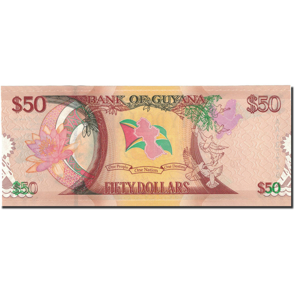 Nota, Guiana, 50 Dollars, 2016, KM:41, UNC(63)
