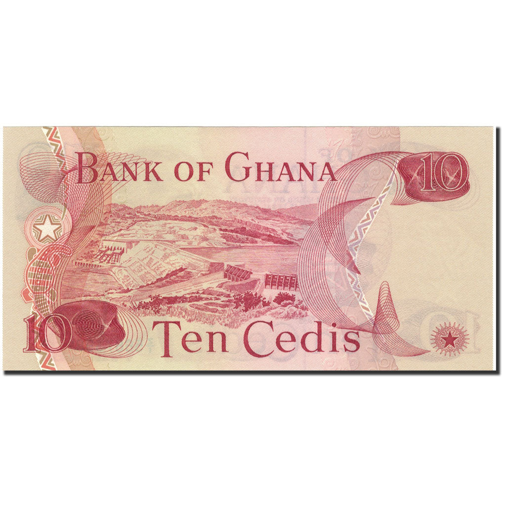 Geldschein, Ghana, 10 Cedis, 1978, 1978-01-02, KM:16f, UNZ-