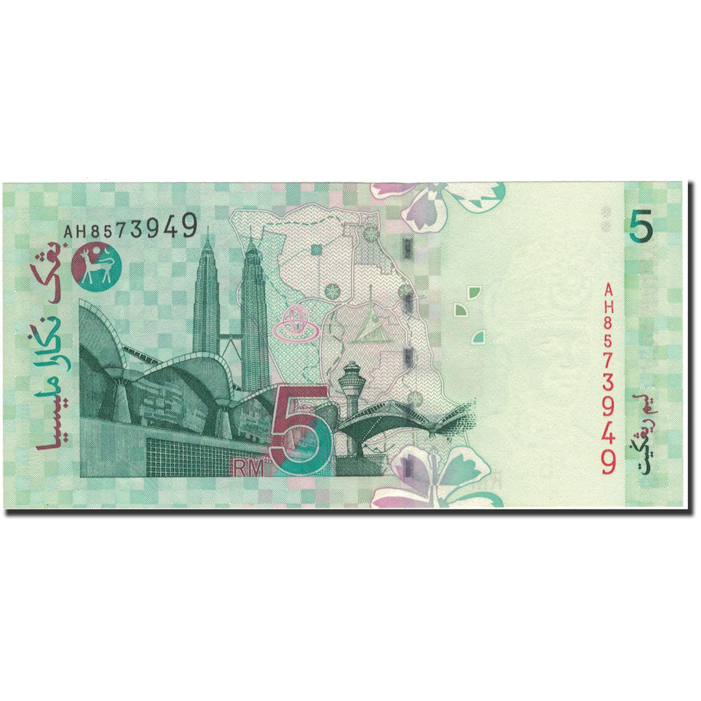 Banconote, Malesia, 5 Ringgit, KM:52, SPL