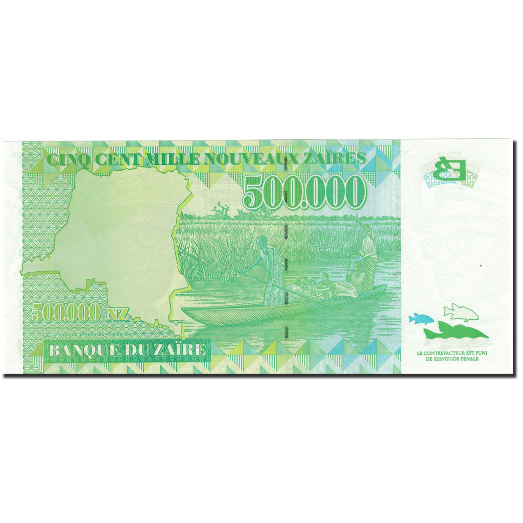 Billet, Zaïre, 500,000 Nouveaux Zaïres, 1996, 1996-10-25, KM:78a, SPL+