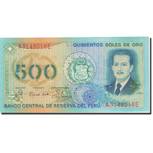 Billet, Pérou, 500 Soles De Oro, 1976, 1976-07-22, KM:115, TTB+