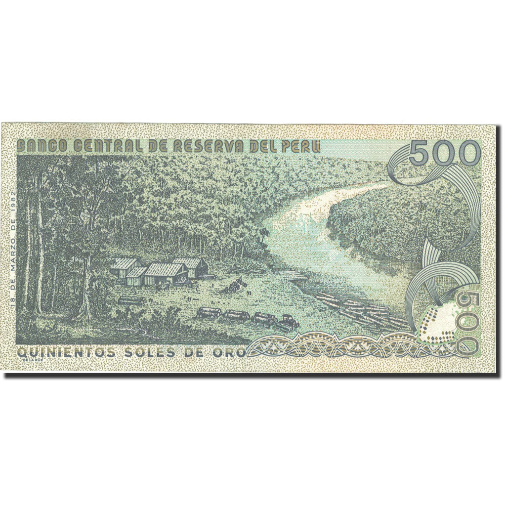 Billet, Pérou, 500 Soles De Oro, 1976, 1976-07-22, KM:115, TTB+
