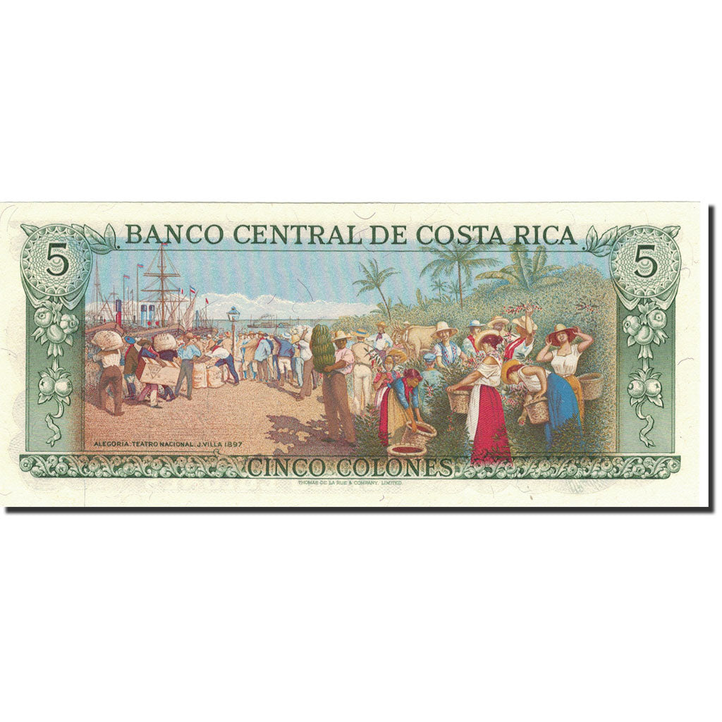 Banconote, Costa Rica, 5 Colones, KM:236e, FDS