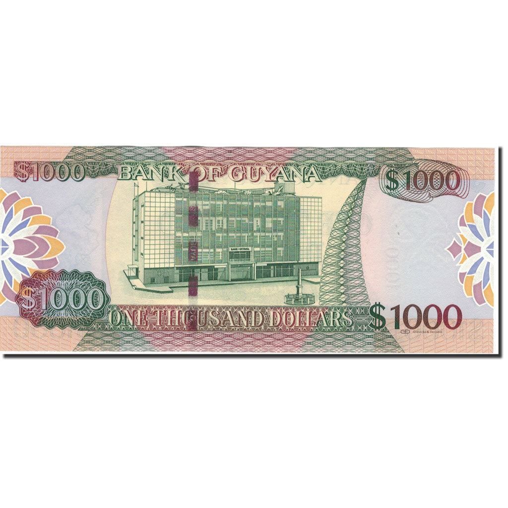 Billete, 1000 Dollars, Guyana, UNC
