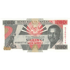 Nota, Tanzânia, 200 Shilingi, Undated (1993), KM:25b, UNC(65-70)