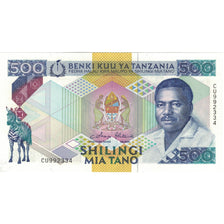 Geldschein, Tanzania, 500 Shilingi, Undated (1989), KM:21b, UNZ