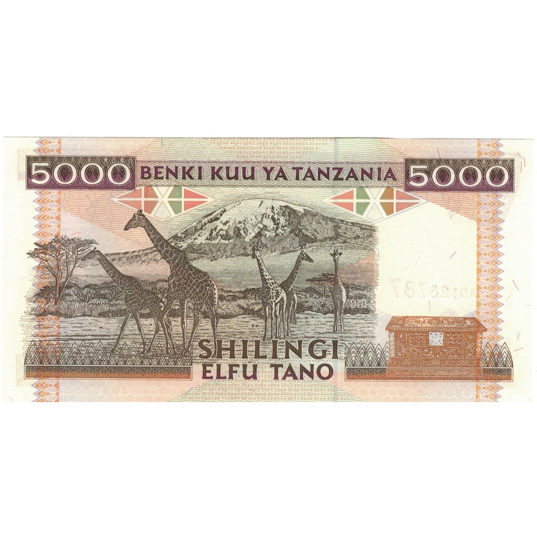 Banconote, Tanzania, 5000 Shilingi, Undated (1995), KM:28, FDS