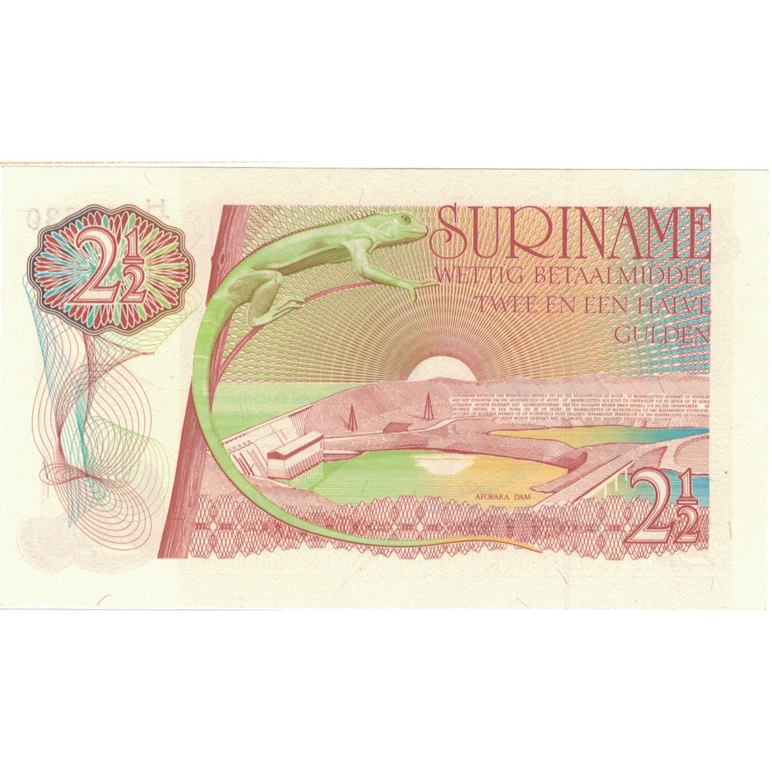 Banknote, Surinam, 2 1/2 Gulden, 1985, 1985-11-01, KM:119a, UNC(64)