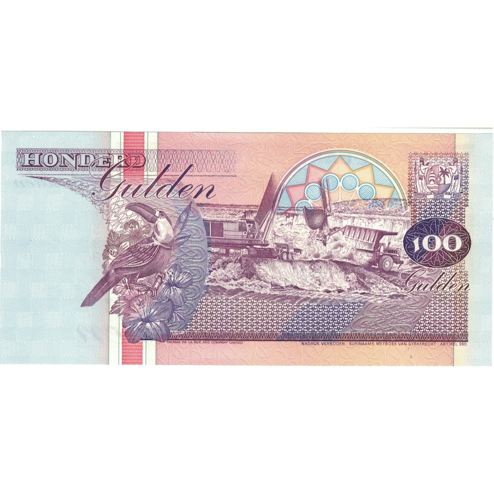 Suriname, 100 Gulden, 1998, 1998-02-10, KM:139a