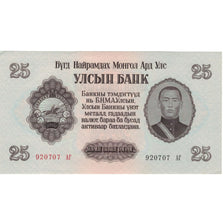Banconote, Mongolia, 25 Tugrik, 1955, KM:32, FDS