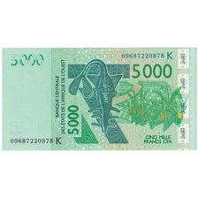 Geldschein, West African States, 5000 Francs, 2003, 2003, KM:117Aa, UNZ