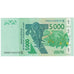 Geldschein, West African States, 5000 Francs, 2003, 2003, KM:117Aa, UNZ