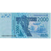 Banknot, Kraje Afryki Zachodniej, 2000 Francs, 2003, 2003, KM:316Ca, UNC(65-70)