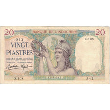 Banconote, INDOCINA FRANCESE, 20 Piastres, Undated (1936), KM:56b, SPL