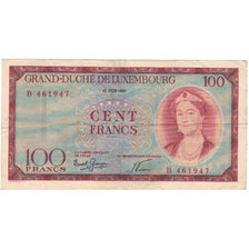 Geldschein, Luxemburg, 100 Francs, 1956, 1956-06-15, KM:47s, SS