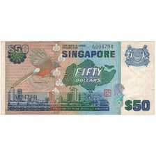 Banknote, Singapore, 50 Dollars, KM:13a, AU(55-58)