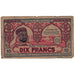 Banconote, Algeria, 10 Francs, 1943, 1943, B+