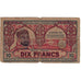 Nota, Argélia, 10 Francs, 1943, 1943, F(12-15)