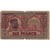 Billet, Algeria, 10 Francs, 1943, 1943, B+